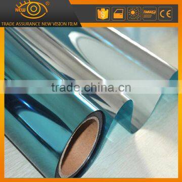 One way mirror window film, 2ply self adhesive heat rejection reflective window film