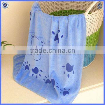 Top quality baby shower towel favors/plush microfiber baby bath towel