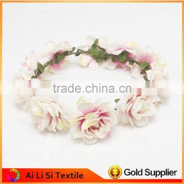 Bride Floral Elastic Headband, Paper Flower Beautiful Hairbands photo-6