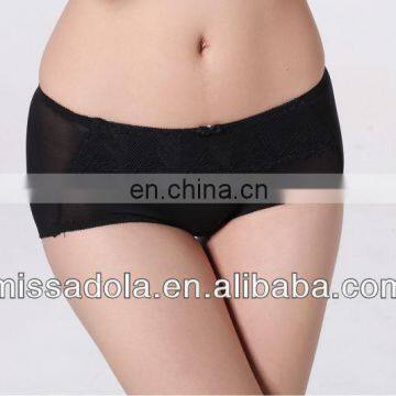 Lady's Hot Underwear Black Pushing up Brassiere Boyshort Pantie Bra Set photo-4
