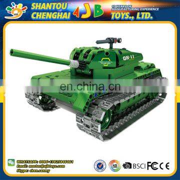 ABS material 453pcs diy building block rc military tanks