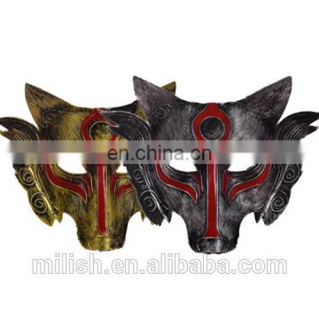 2017 Halloween decorations stage performance animal masks Horror wolf head plastic mask for masquerade wholesale MFJ-0107