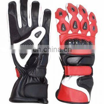 Leather Motorcycle Racing Gloves/ Motorbike Leather Gloves