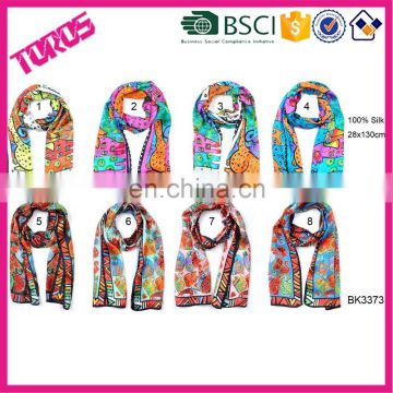 2016 100% Silk Scarf, Printing Silk Scarf, Cheap Silk Scarf