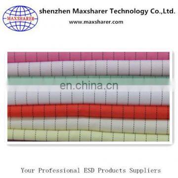 Different color esd clothing cleanroom 100% polyester cloth