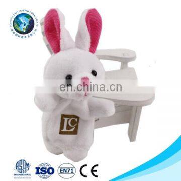 Cartoon cheap cute soft rabbit toy plush finger puppet