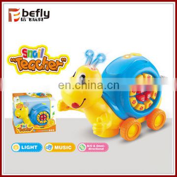 Cute plastic turbo snail battery operated toy animal