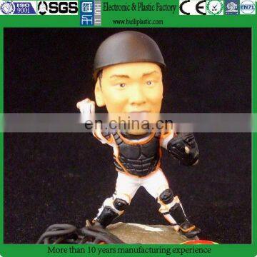 Custom pvc football bobble head doll figurine