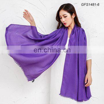 China supplier wholesale diamond cotton short tassel shawl