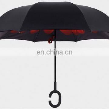 Auto Open Transparent Straight Umbrella LOGO Printing Cheap clear Umbrella pass BSCI