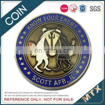 Iron Stamped Soft Enamel Souvenir Coin With Diamond Cut Edge Manufacturer photo-2