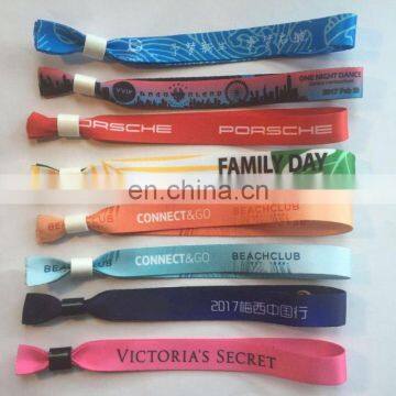 Custom Festival Fabric Wristbands Woven Wristband for Events photo-4
