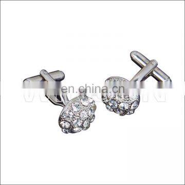 Custom metal cufflinks/ cuff links with acrylic diamond--gifts for ladies