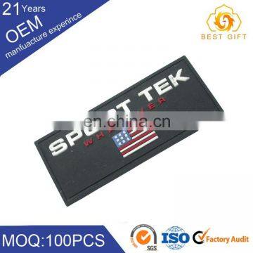 OEM ODM custom design silicone rubber pvc logo label