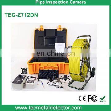 Self-Leveling Sewer Pipe Drain Waterproof plumbing Inspection Camera TEC-712DN