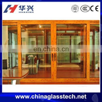 Sound insulation aluminum profile laminated glass front house door designs