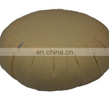 Organic round yoga meditation cushion