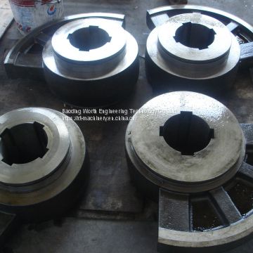 custom-made gray iron sand casting spare parts for belt pulley