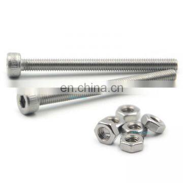 Factory price carbon steel stainless steel hex bolts nuts