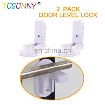 Door Safety Lever Lock Latches, Child/Pets Proof Door Handle Lock photo-3