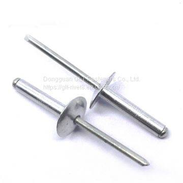 Aluminum blind rivet 4.8 x16x14 big dome head blind rivet Large flange head pop rivet