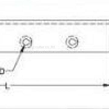 Straight cut knife for nonwoven industry