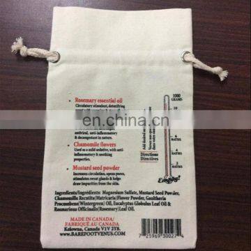 Promotional gift cotton material packaging soap bags