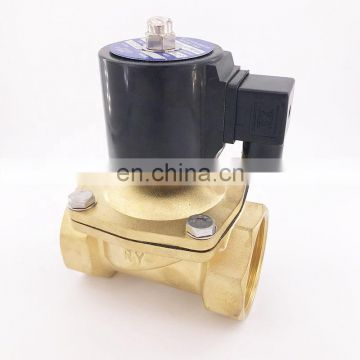 GOGO AC220V 24V DC 12V DC 2 way brass solenoid valve vacuum -1bar-1bar 2 inch normally close vacuum pump solenoid valve