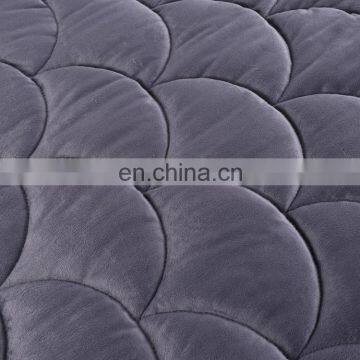 Factory Direct Sale 48x72Inch 60x80Inch Minky Fleece Quilted Weighted Gravity Blanket For Adult Autism photo-2