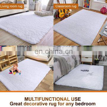 Super Soft Modern Shag Area Rugs Fluffy Living Room Carpet White Fur Carpet Rug photo-6