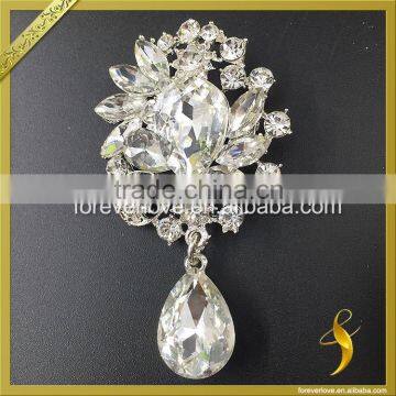 Hot Sale Cheap Elegant Design Crystal Flat Back Rhinestone Brooches for Invitations FB-068 Supplier's Choice photo-4