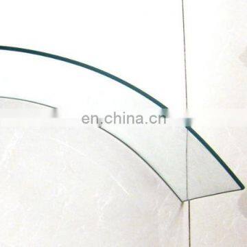 high strength bent 4-6mm tempered glass float tempered clear glass