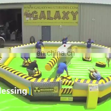 Inflatable Meltdown Machine Game, Wipe Out Game Sweeper Sports