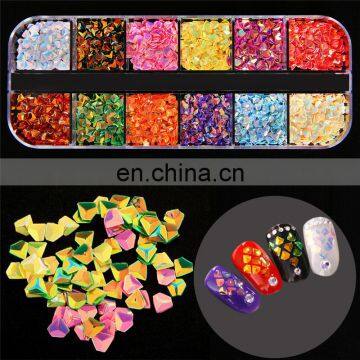 Colorful Stereoscopic 3D Nail Rhinestone Multi Size Decoration for UV Gel Polish Nails Art DIY Design Accessories