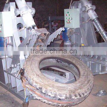 Hot! Old tires cutting