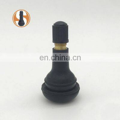 Car Parts Tubeless Natural Rubber Tyre Valve Metal Snap In Tire Valve TR415