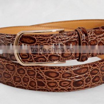 Man's 3cm brown col fashionable PU waist belt