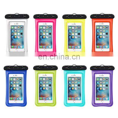 Waterproof Phone Pouch Cover Sealed Floating Inflatable Airbag Swimming Mobile Phone  Bag Swim Diving Surfing Beach Accessories