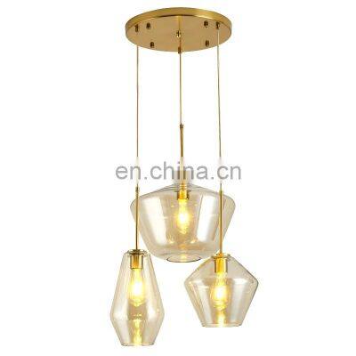 New Design Loft Modern Pendant Light Living Room Decorative Glass Hanging Pendant Lamp