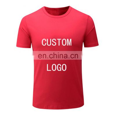 Breathable running gym quick, dry fit 100% cotton Custom printing blank plain men tshirt 1pcs MOQ custom design your T shirts/