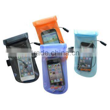 TPU waterproof dry bag for iphone 5 four colors