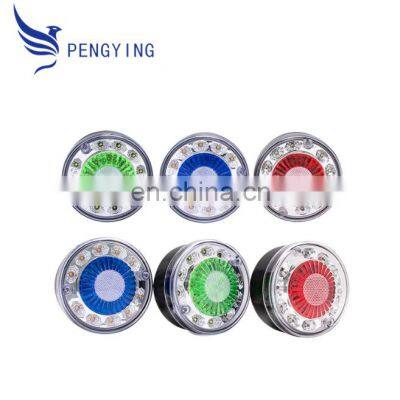 PC-Shell Turn Signal Lamps Car Brake ABS PC lens Super Bright Roof Lights 24 LED White+Amber+Red 24V Indicator Lights