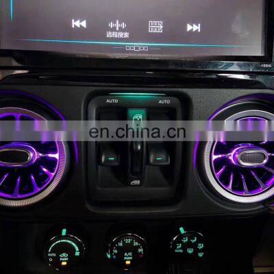 LED Atmosphere Lights Air Vents for JEEP Wrangler JK 11-17 Air Conditioning Outlet Atmosphere Light photo-4