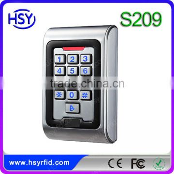 Metal housing ip68 wiegand26 input 2000 card users waterproof standalone access control keypad