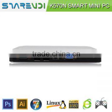 1080p mini computer i7 2637M 1.7Ghz processor linux win7 compatible sharevdi K570N