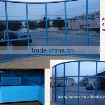 Shopping mall curtain wall