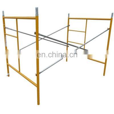 Q345 Galvanized Painted H Frame Ladder Walk Through Scaffolding Andamio for Construction