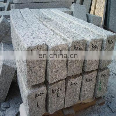 grey granite road curbs paving bricks