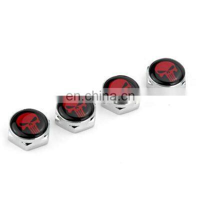 Metal Car License Plate Frame Screw Bolt Cap Cover Nuts