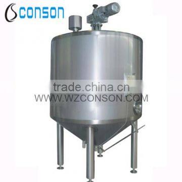 304 stainless steel tank with conical bottom